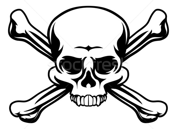 Skull and Crossbones Symbol Stock photo © Krisdog