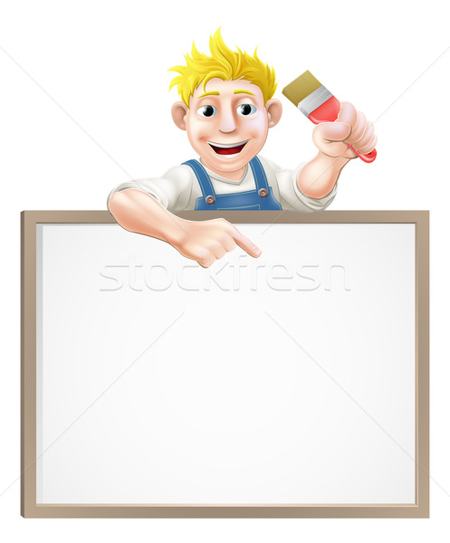 Painter decorator sign Stock photo © Krisdog