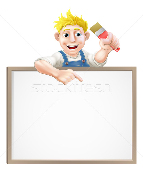 Painter decorator sign Stock photo © Krisdog