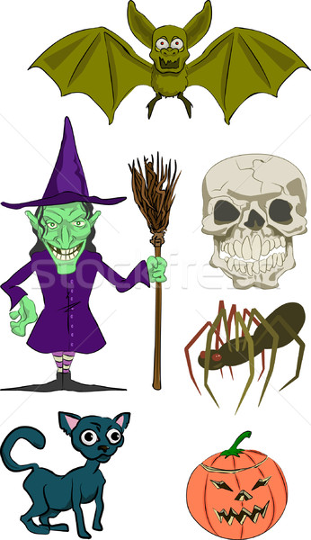haloween elements Stock photo © Krisdog