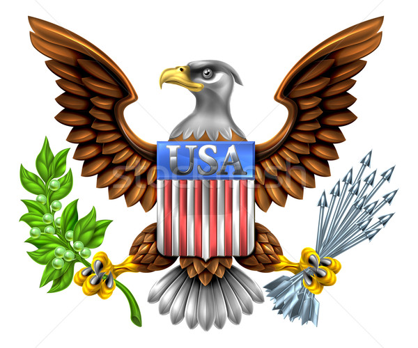 USA Eagle Shield Design Stock photo © Krisdog