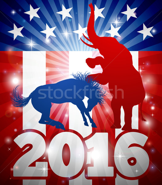 Stock photo: Republicans Winning Election 2016 Concept