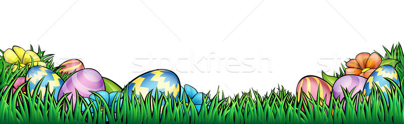 Easter Eggs Background Stock photo © Krisdog