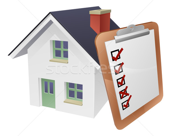 House and Survey Clipboard Concept Stock photo © Krisdog