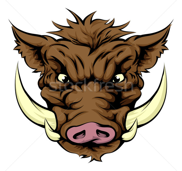 Boar sports mascot character Stock photo © Krisdog