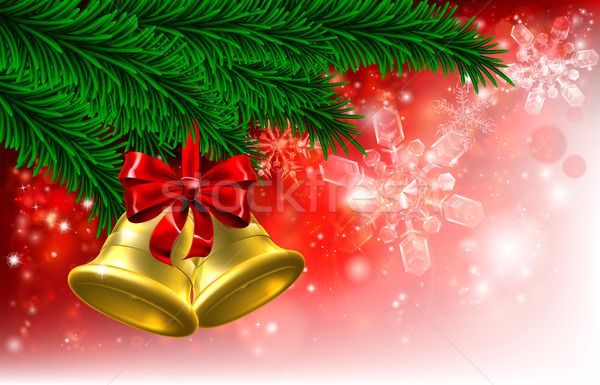 Christmas Tree Bells Background  Stock photo © Krisdog