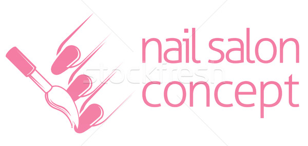 Nail Technician Concept Stock photo © Krisdog