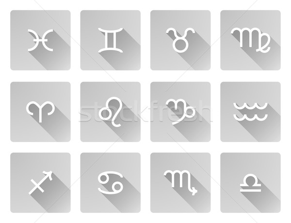 Stock photo: Zodiac horoscope sign icons