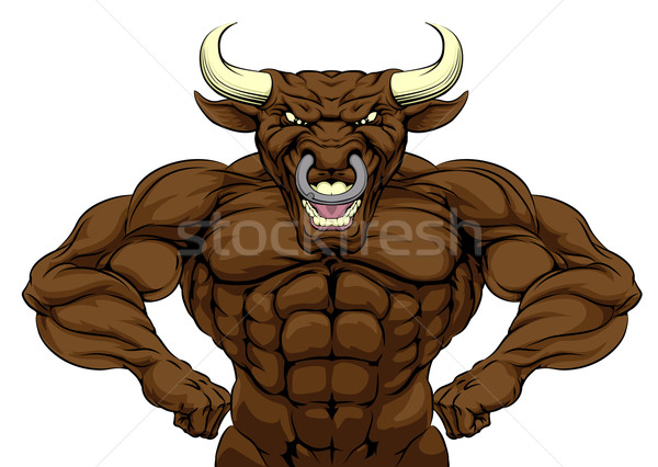 Tough Bull Mascot Stock photo © Krisdog