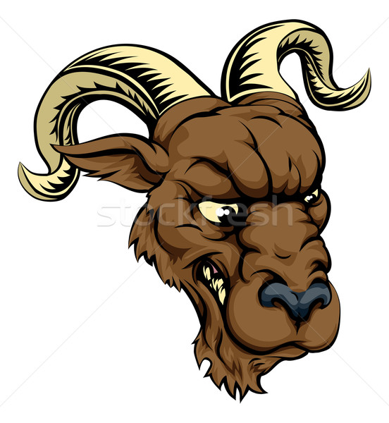 Ram character illustration Stock photo © Krisdog