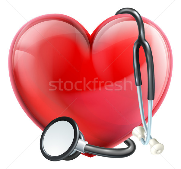 Stethoscope and Heart Concept Stock photo © Krisdog