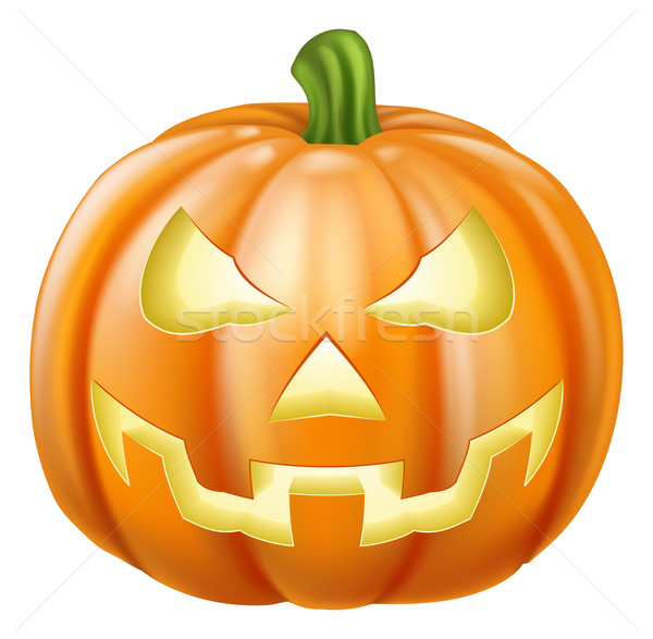 Halloween carved pumpkin Stock photo © Krisdog