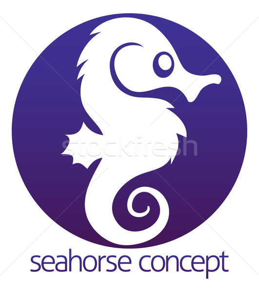 Seahorse circle concept Stock photo © Krisdog