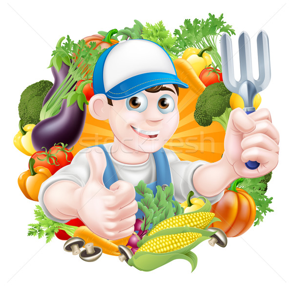 Gardener and Vegetables Stock photo © Krisdog