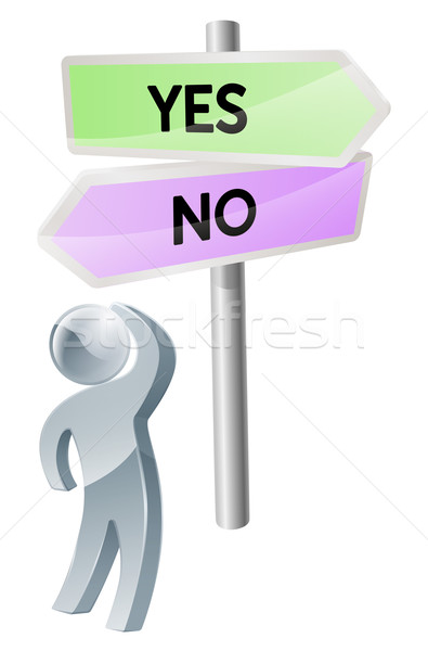 Yes or No decision Stock photo © Krisdog