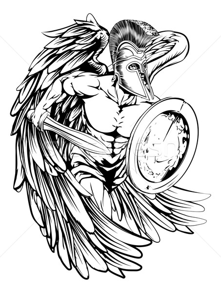 Angel in armour Stock photo © Krisdog