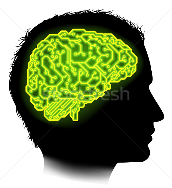 Electrical Circuit Brain Man Concept Stock photo © Krisdog