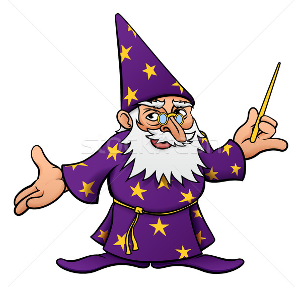 Cartoon Wizard Stock photo © Krisdog