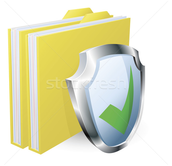 Protected folder document concept Stock photo © Krisdog