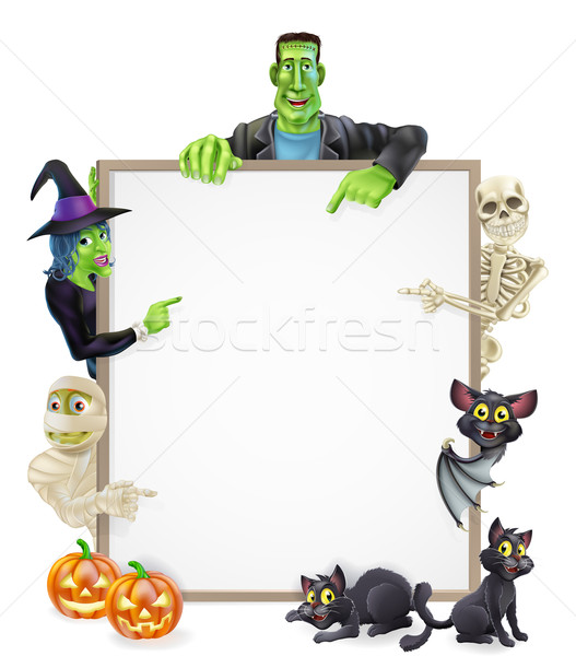 Halloween Sign Background Stock photo © Krisdog