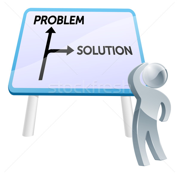 Problem or solution sign Stock photo © Krisdog
