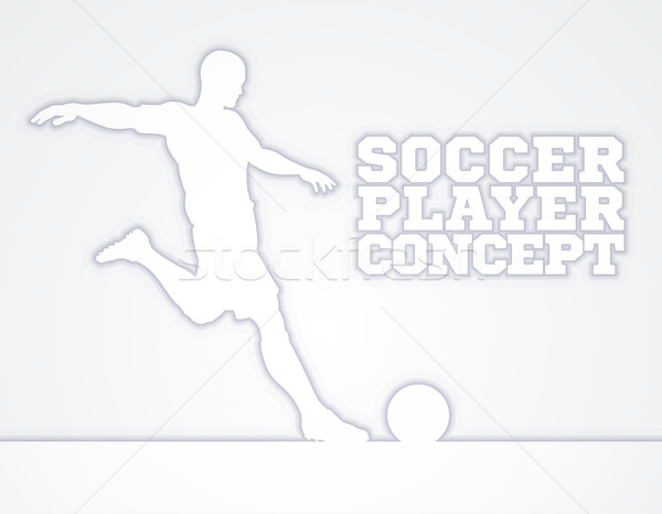 Soccer Football Player Concept Silhouette Stock photo © Krisdog