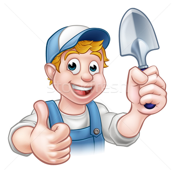 Cartoon Gardener Stock photo © Krisdog