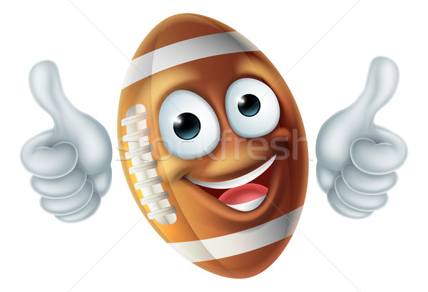 Cartoon American Football Ball Mascot Stock photo © Krisdog