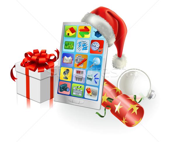 Christmas Mobile Phone Stock photo © Krisdog