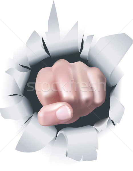 fist illustration Stock photo © Krisdog