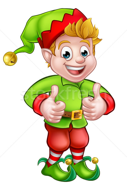 Cute Cartoon Christmas Elf Stock photo © Krisdog
