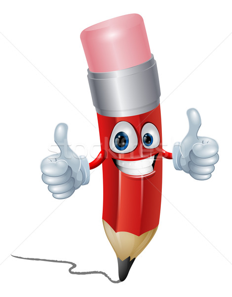 Pencil mascot man Stock photo © Krisdog