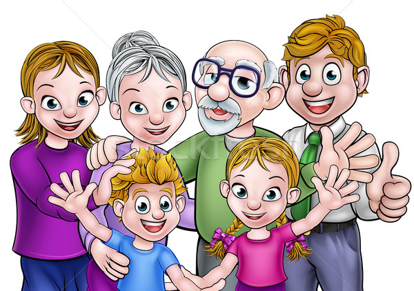 Cartoon Family Stock photo © Krisdog