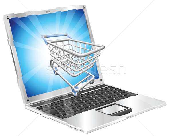 Internet shopping laptop concept Stock photo © Krisdog