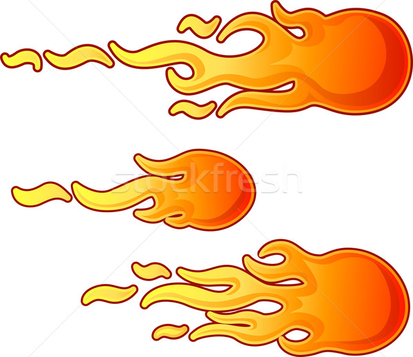 Vuurballen drie brand bal ontwerp communie Stockfoto © Krisdog