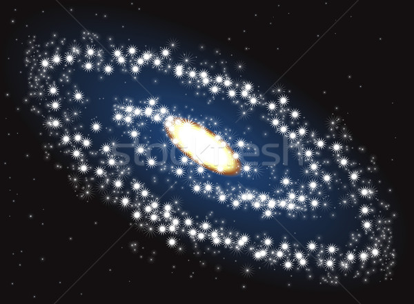Ilustración galaxia espacio exterior tecnología ciencia estrellas Foto stock © Krisdog