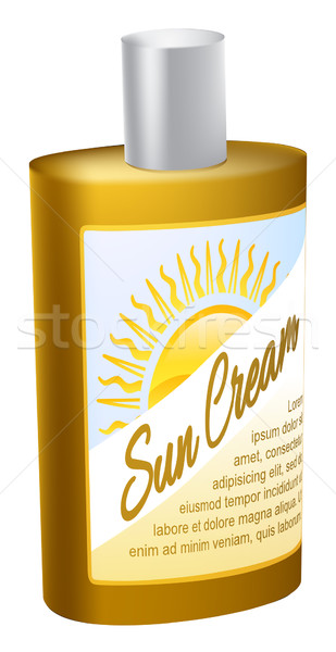 Sun Cream Illustration Stock photo © Krisdog