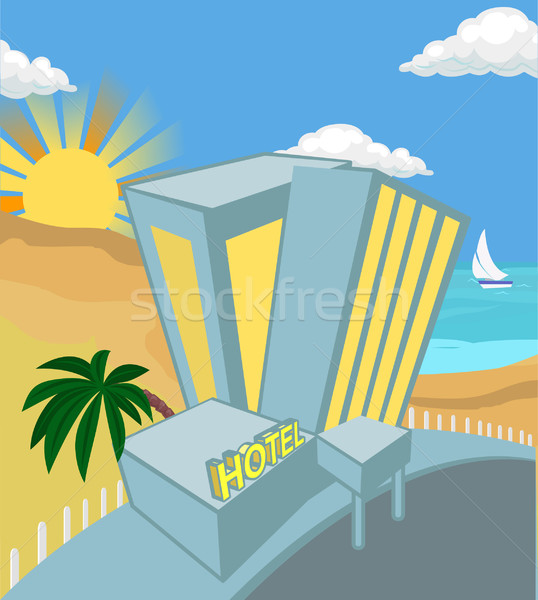 Stock photo: hotel illustration