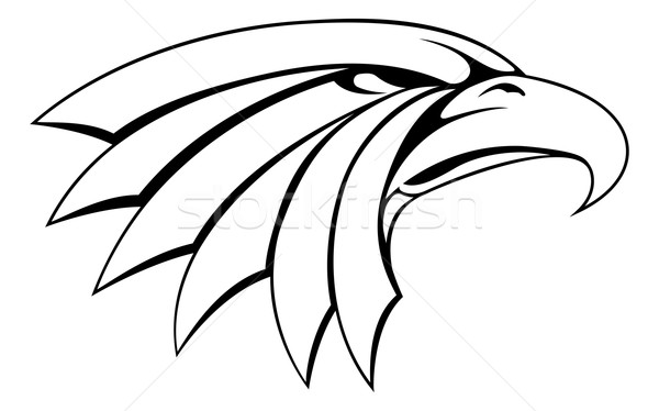 águila cabeza ilustración orgulloso icono ojo Foto stock © Krisdog