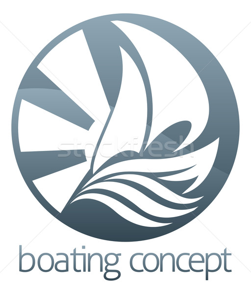 Naviga barcă cerc abstract ilustrare navă Imagine de stoc © Krisdog
