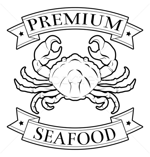 Premium seafood icon Stock photo © Krisdog