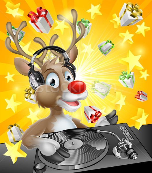 Christmas Reindeer DJ Stock photo © Krisdog
