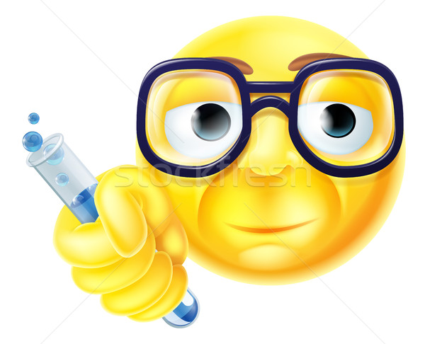 Scientist Emoji Emoticon  Stock photo © Krisdog