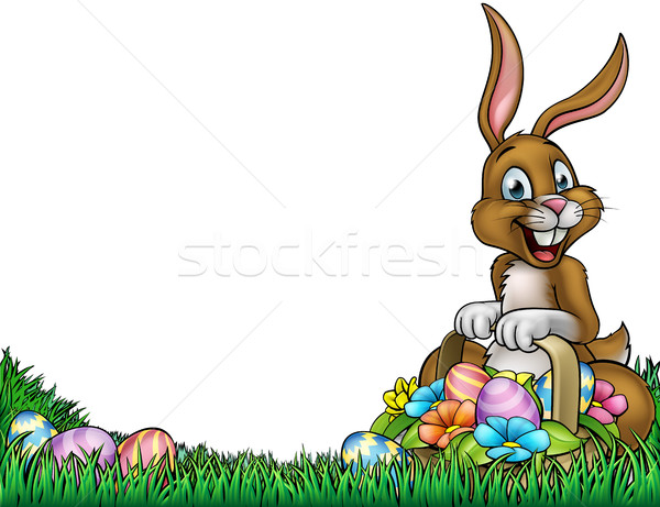 Easter Egg Hunt Bunny Background Stock photo © Krisdog