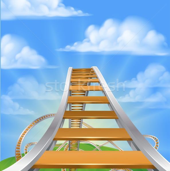 Roller Coaster Concept Stock photo © Krisdog