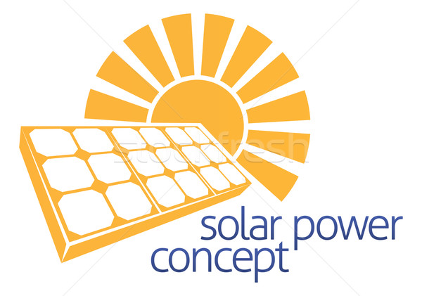 Solar Power Sun Panel Concept Stock photo © Krisdog