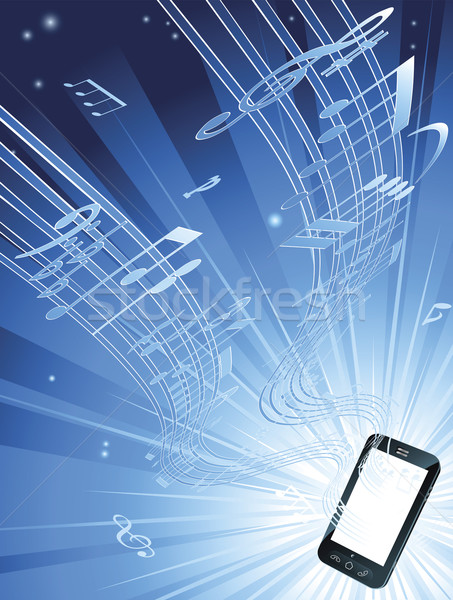Mobile phone music background Stock photo © Krisdog
