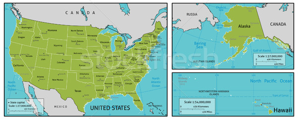 Map of USA Stock photo © Krisdog