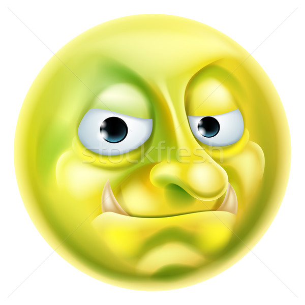 Troll Emoji Emoticon Stock photo © Krisdog