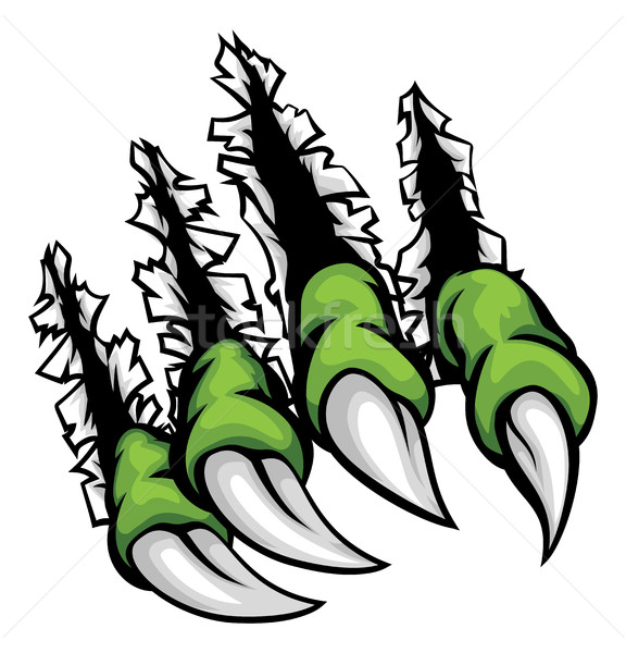 Monster Claws Ripping Scratching Background Stock photo © Krisdog
